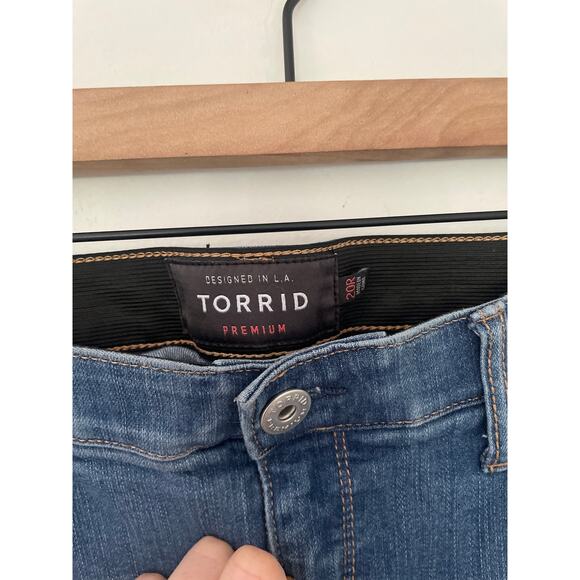 Torrid Distressed High Rise Skinny Jeans - Picture 9 of 12